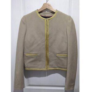 Joseph | Women's Sacha Texture Caban (Jacket) in Tan/Gold